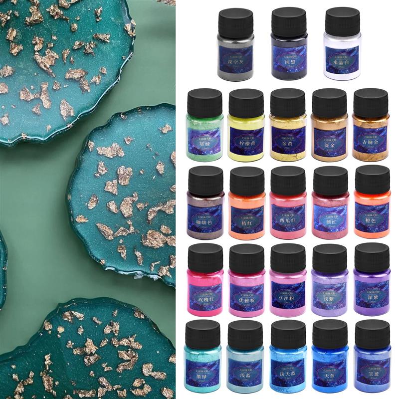 Mica Powder Colorant - 10 g/bottiglia Polvere Perlescente Pigmento Della