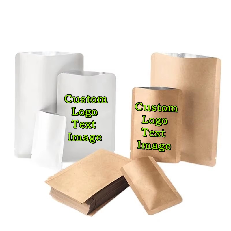 Kraft Soap Label - 200 PZ Kraft/Bianco Carta Aperta Top
