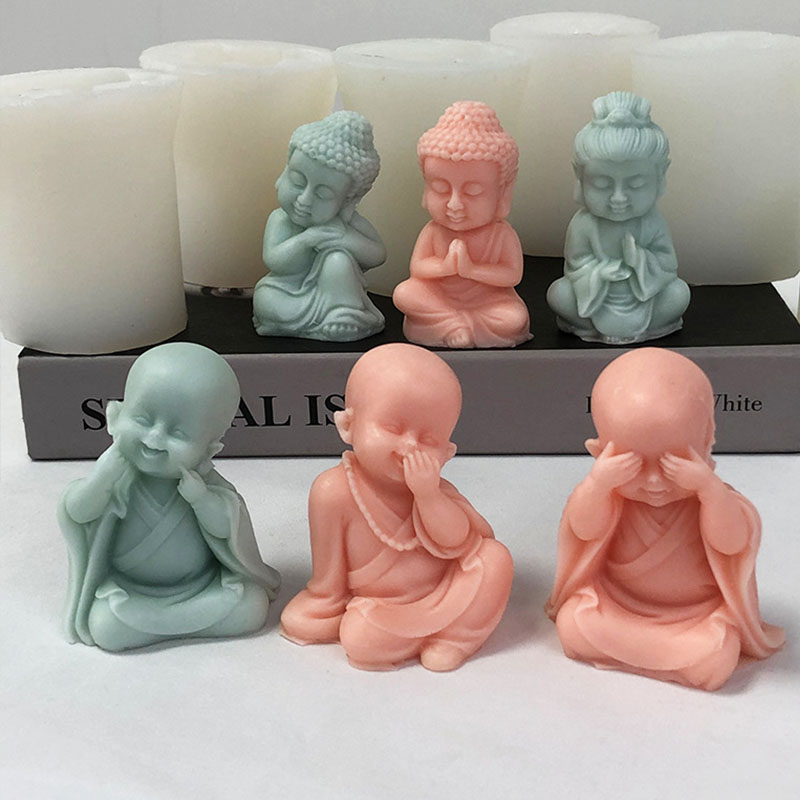 3D Little Monk Candle stampo i - Soap Making Art recensione e prezzo
