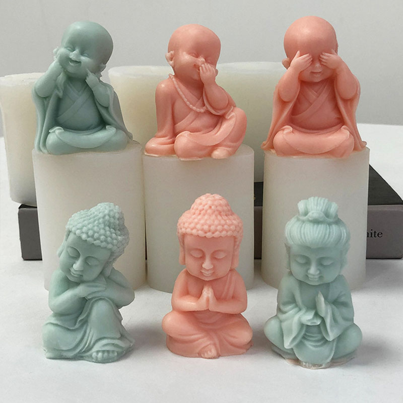 3D Little Monk Candle stampo i - Soap Making Art recensione e prezzo