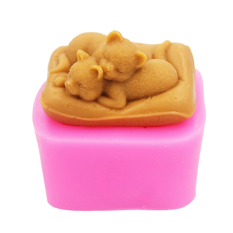 Non-Stick Silicone Gatto Stamp - Soap Making Art recensione e prezzo