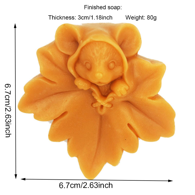 1 pz 3D foglia d'acero topi st - Soap Making Art recensione e prezzo