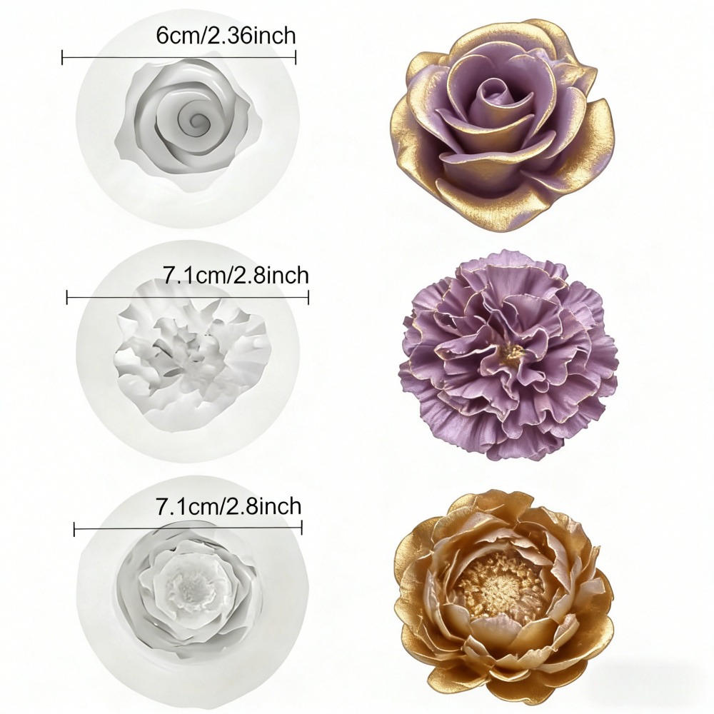 Stampi in silicone a 3 pezzi p - Soap Making Art recensione e prezzo